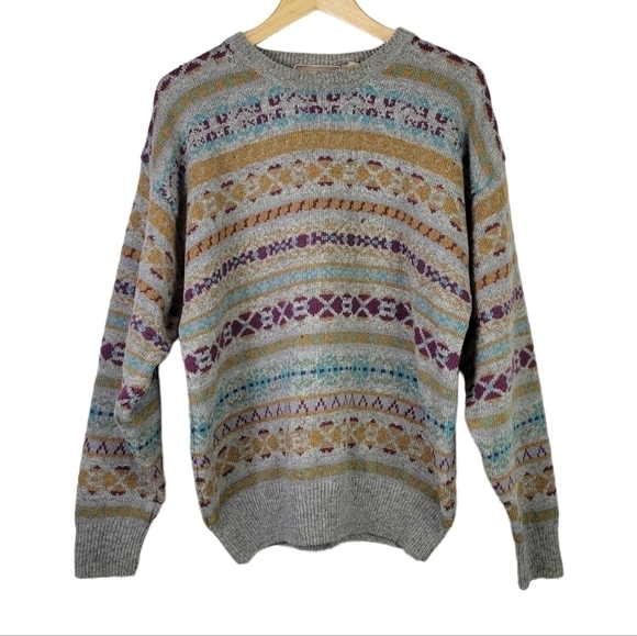 VINTAGE McGregor Shetland Wool Sweater XL - Picture 1 of 13